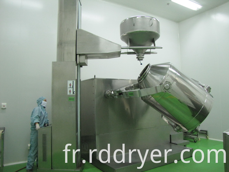 Industrial Powder Mixer Three Dimensional Mixer Powder Machine